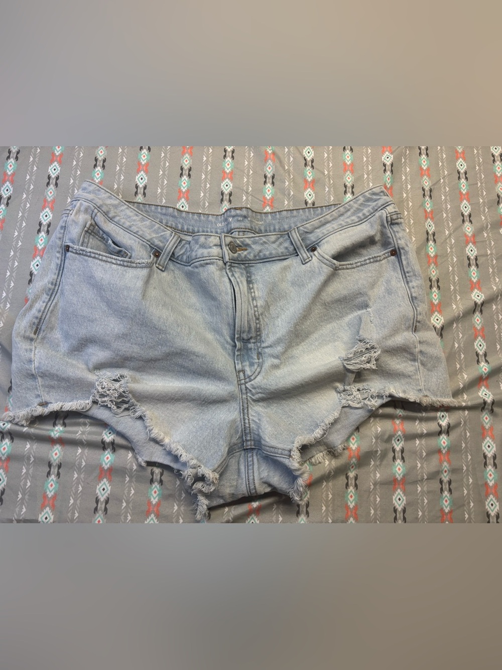 🧩Old Navy Light Blue Distressed Jean Shorts